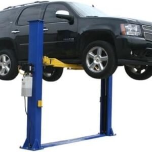 ATLAS Automotive Equipment 9KBPX 2-Post Lift/Hoist, Baseplate Style, 9’6″ Minimum Ceiling Height, 9,000lb Capacity, Symmetric Arms, Dual Hydraulic Chain Drive Cylinders, for Low Ceiling Home Use